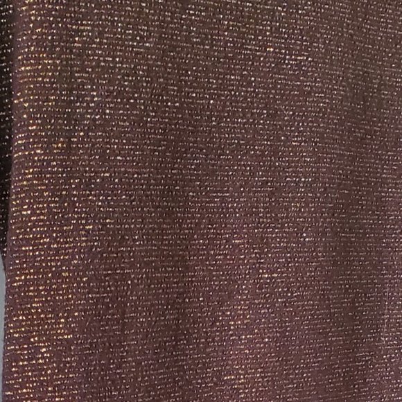 Ann Taylor Sleeveless Surplice V-neck Top | Like New | XSP | Brown Gold Metallic - Picture 7 of 13